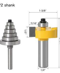1-2-12mm-Shank-Rabbet-Router-Bit-with-6-Bearings-Set