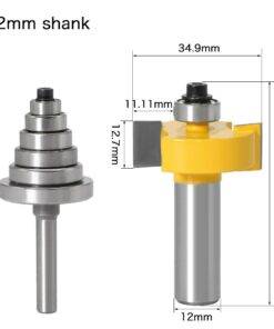 1-2-12mm-Shank-Rabbet-Router-Bit-with-6-Bearings-Set