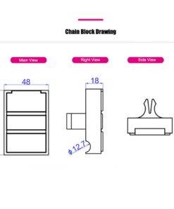 10Pcs-Lot-Conveyor-Chain-Block