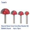 4-5pcs-6mm-Shank-Round-Bottom-Router-Knife-CNC-Tools-Solid-Carbide-Round-Nose-Bit-Round