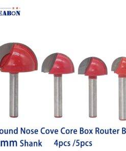 4-5pcs-6mm-Shank-Round-Bottom-Router-Knife-CNC-Tools-Solid-Carbide-Round-Nose-Bit-Round