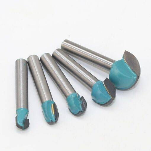 4-5pcs-6mm-Shank-Round-Bottom-Router-Knife-CNC-Tools-Solid-Carbide-Round-Nose-Bit-Round