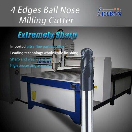 4-Edges-Ball-Nose-Metal-Milling-Cutter-Tiain-Coated-Tungsten-Steel-Router-Bit