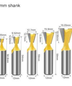 5pcs-12mm-Shank-Dovetail-Joint-Router-Bits