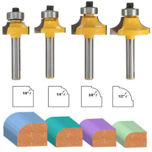 6-35mm-1-4-Shank-Ogee-Fillet-Edging-Double-Molding-Router-Bit-Wood-Drawer-Cabinet-Door