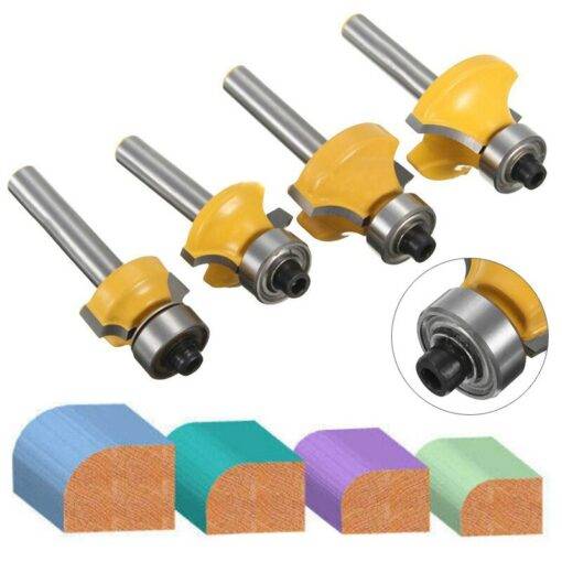 6-35mm-1-4-Shank-Ogee-Fillet-Edging-Double-Molding-Router-Bit-Wood-Drawer-Cabinet-Door