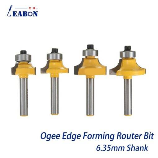 6-35mm-1-4-Shank-Ogee-Fillet-Edging-Double-Molding-Router-Bit-Wood-Drawer-Cabinet-Door