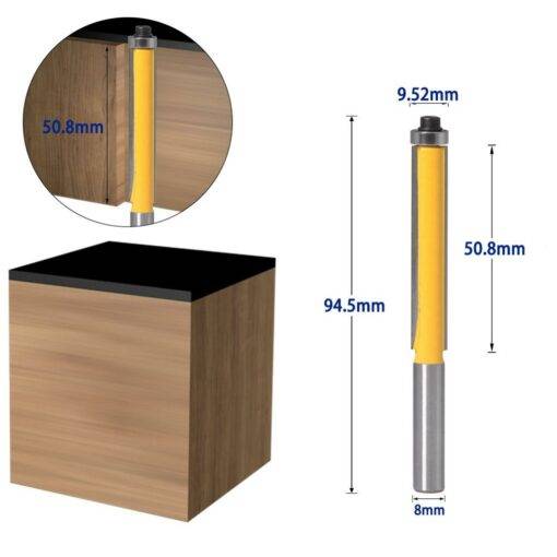 8mm-Shank-3-8-Long-Straight-Router-Bit-with-Bearing-Tungsten-Carbide-Tipped-Milling-Cutter