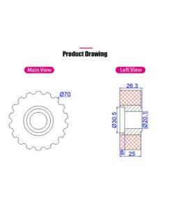 Conveyance-Chain-Block-And-Pressing-Wheel-Roller-Conveyor