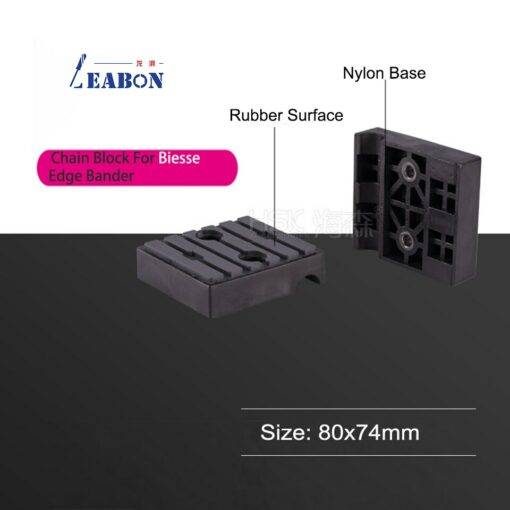 Edge banding machine conveyor block