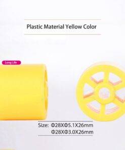 Plastic and rubber bracket wheel for edge banding machine