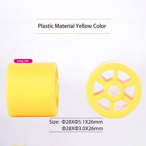 Plastic and rubber bracket wheel for edge banding machine