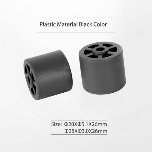 Plastic and rubber bracket wheel for edge banding machine
