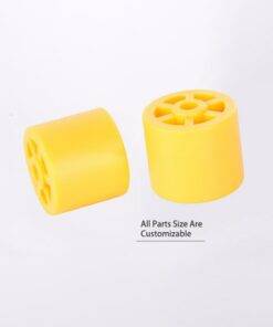 Plastic and rubber bracket wheel for edge banding machine