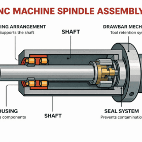 CNC spindle internal structure