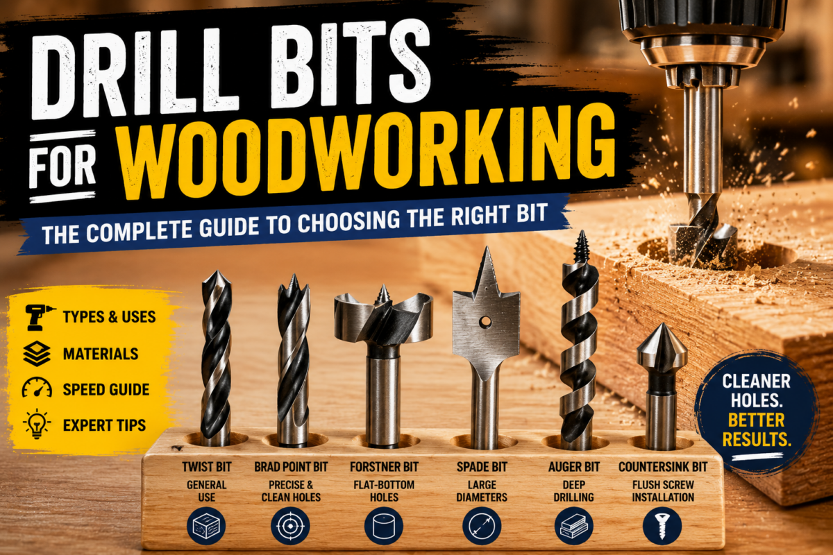 Drill Bits for Woodworking The Complete Guide to Choosing the Right Wood Drill Bit