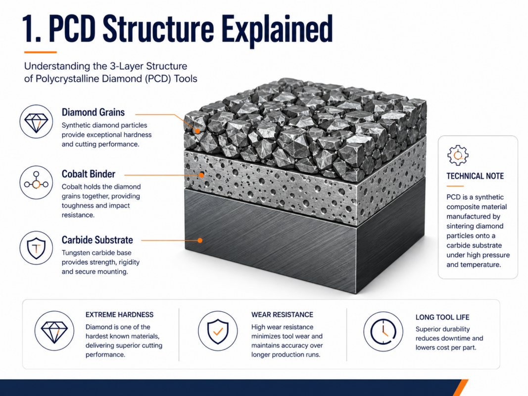 PCD structure diagram