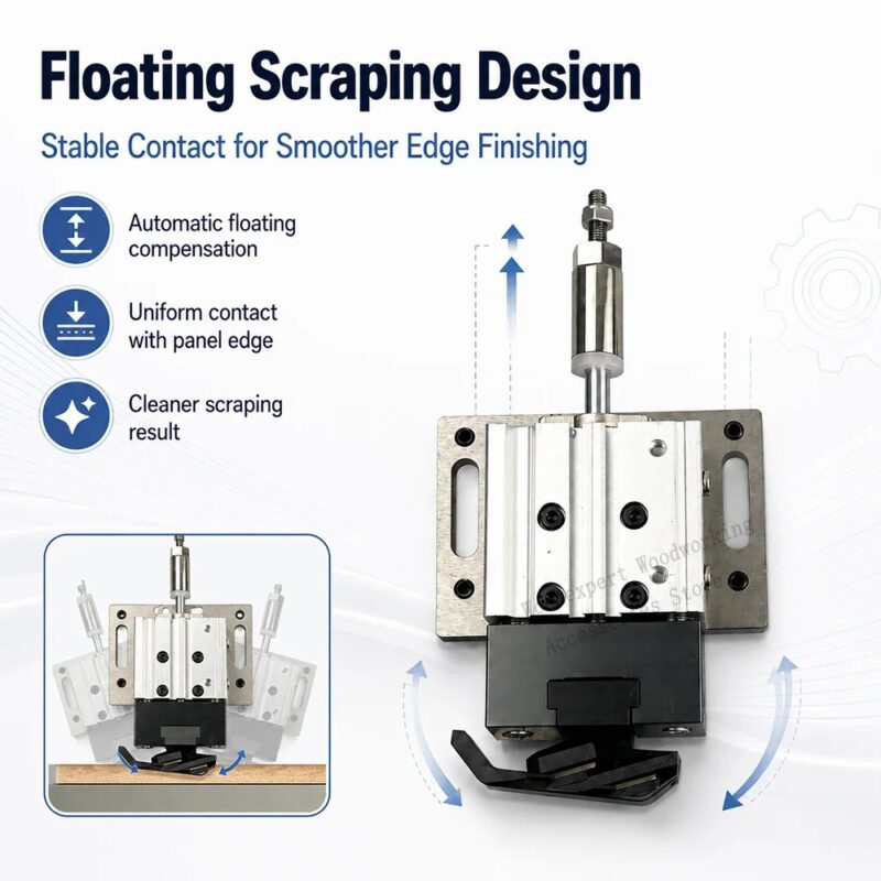 Air Floating Pneumatic Flat Scraper Device