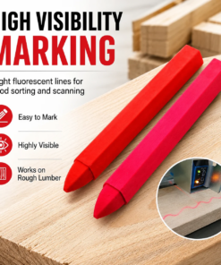 Fluorescent Lumber Sensing UV Scannable Crayon Industrial Neon Marking Crayon for Wood Sawmill Scanner Grading Optimizing Saw