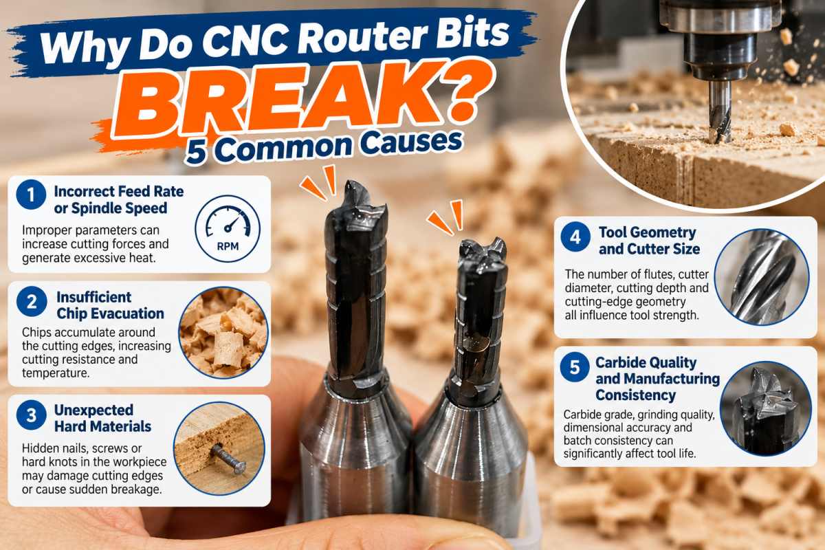 Why Do CNC Router Bits Break 5 Common Causes